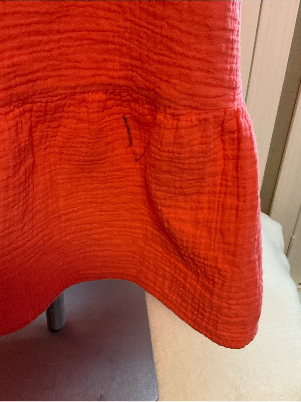 Universal Thread Red Mini Dress with Ruffle Hem - Picture 3 of 8